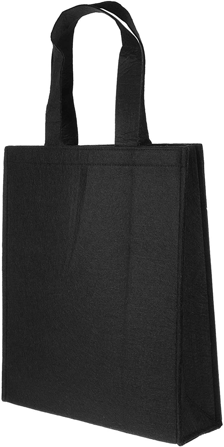 SYUTAM Felt Reusable Shopping Bag, Storage Tote Utility Bag with Reinforced Handles for Grocery, Work, Travel, Newspaper Magazine, Toys, Clothes,