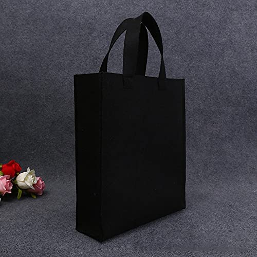 SYUTAM Felt Reusable Shopping Bag, Storage Tote Utility Bag with Reinforced Handles for Grocery, Work, Travel, Newspaper Magazine, Toys, Clothes,