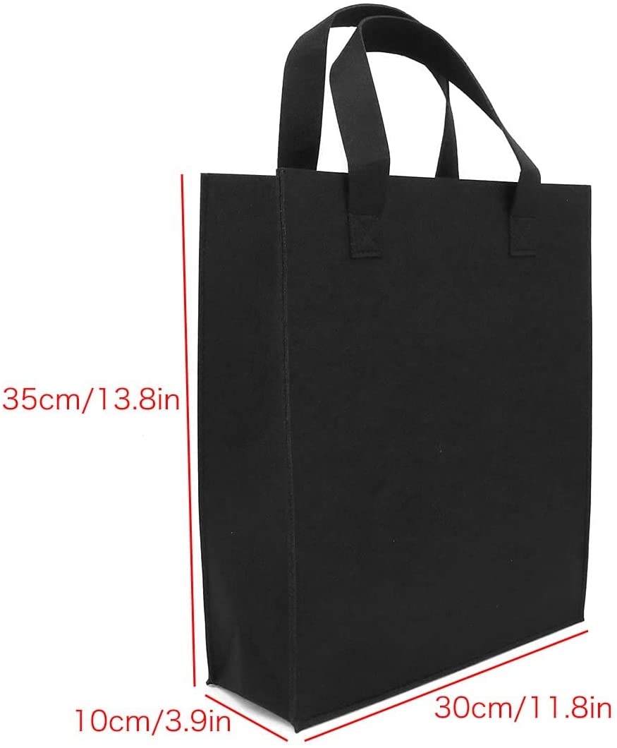 SYUTAM Felt Reusable Shopping Bag, Storage Tote Utility Bag with Reinforced Handles for Grocery, Work, Travel, Newspaper Magazine, Toys, Clothes,