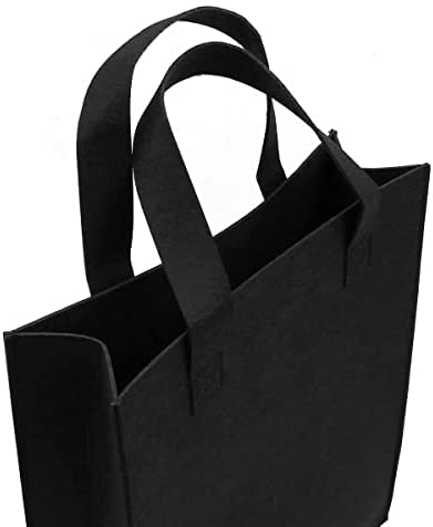 SYUTAM Felt Reusable Shopping Bag, Storage Tote Utility Bag with Reinforced Handles for Grocery, Work, Travel, Newspaper Magazine, Toys, Clothes,