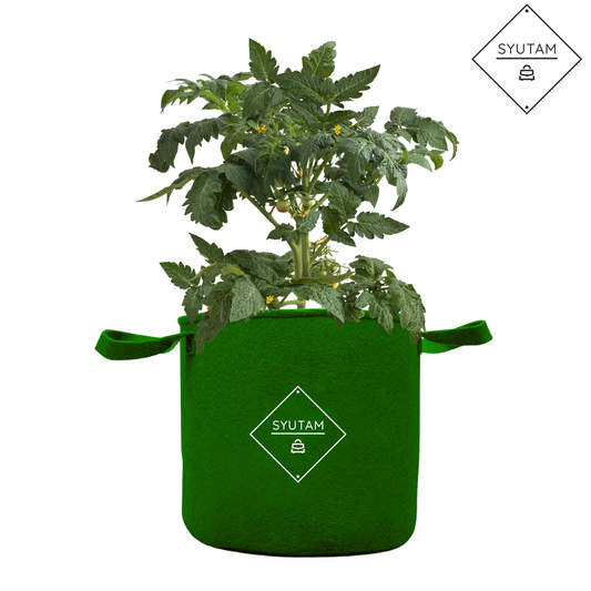 SYUTAM Geo Fabric Grow Bags, Gardening Containers, Plant Root Health, Eco-Friendly Gardening, Durable pots, Drainage, Reusable, Indoor Gardening Solutions