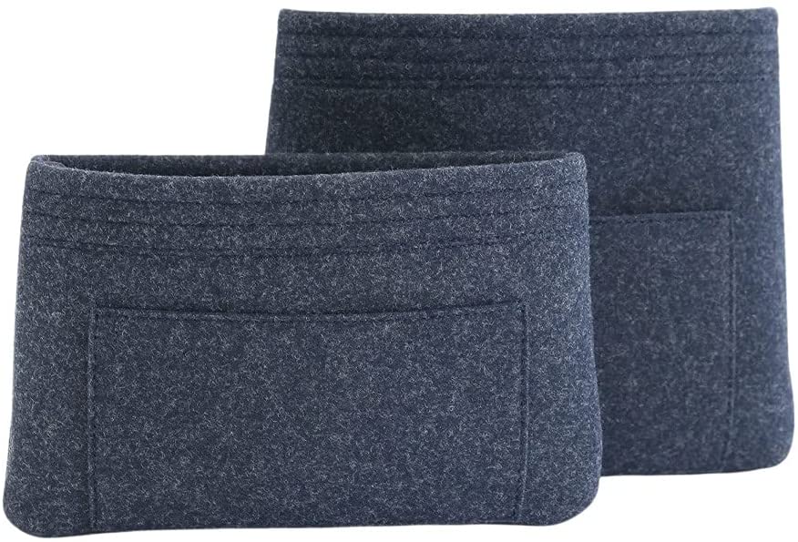 SYUTAM Felt Purse Organizer Insert, Handbag Storage Pouch with Multi Pockets - Pack of 2